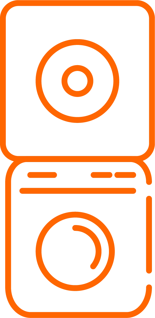 Stacked Washer Dryer Units Icon